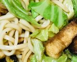 薄揚げ＆キャベツの甘口焼きうどん作り方3写真