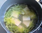 キャベツと豆富の中華味噌スープ作り方4写真