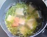 キャベツと豆富の中華味噌スープ作り方5写真