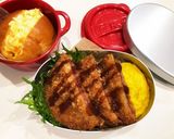 のっけ弁当(ハムカツ)作り方1写真