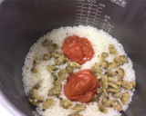 あさりとトマトの洋風炊き込みご飯作り方2写真