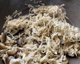 きのこと切り干し大根のにんにく醤油炒め作り方3写真