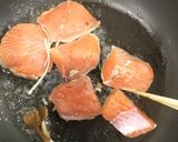 減塩!鮭ときのこのとろろソースがけ作り方4写真
