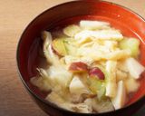 野菜の芯＆へた～エコな味噌汁作り方1写真