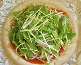 シラスと水菜のピザ・冷凍生地で作り方4写真