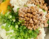 残りご飯☆旨旨☆簡単納豆焼き作り方2写真