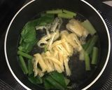 小松菜とアゲのスープ作り方5写真