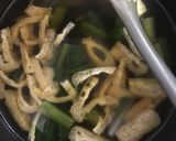 小松菜とアゲのスープ作り方8写真