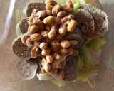 納豆とイワシのつみれのチーズ焼き作り方2写真
