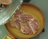 カフェ風。香ばしキノコのチーズデミチキン作り方3写真