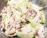 スライス大根とサバ缶のマヨネーズあえ作り方2写真