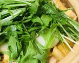 鍋の素●鶏肉＆水菜の海苔キムチラーメン鍋作り方4写真