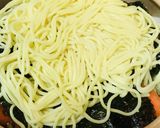 鍋の素●鶏肉＆水菜の海苔キムチラーメン鍋作り方3写真