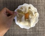 レンジで簡単あったかいチーズたまご湯豆腐作り方4写真