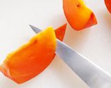 完熟柿のオープンサンド作り方3写真