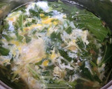 これうま♪　水菜とたまごの梅スープ作り方2写真