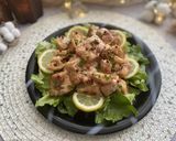 エビマヨならぬ鮭マヨれんこん入り作り方5写真