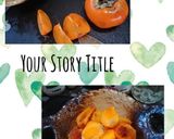 柿の酢味噌がけ(簡単)作り方4写真