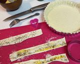 誕生日ケーキ『生パイ』金粉サクサクパイ　作り方3写真