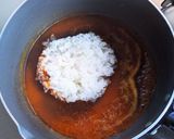 カレースープの残りで✿チーズカレーおじや作り方2写真