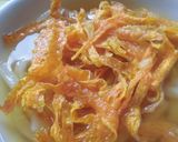 ひらひら人参のかき揚げ・うどん♪作り方2写真