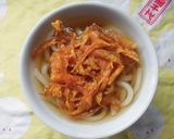 ひらひら人参のかき揚げ・うどん♪作り方3写真