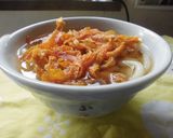 ひらひら人参のかき揚げ・うどん♪作り方4写真