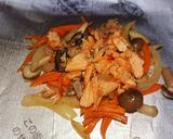 野菜と鮭のからしマヨネーズホイル焼き作り方7写真