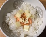 旨っ☆鮭チーズ七味おにぎり作り方1写真