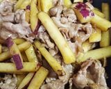 ☆豚肉とさつま芋の甘辛炒め☆作り方3写真