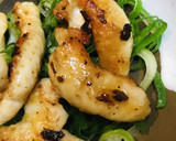 鶏皮活用●鶏皮短冊切りの塩焼き作り方4写真