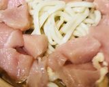 プチッと鍋●鶏肉＆豆腐の煮込み餅うどん鍋作り方2写真
