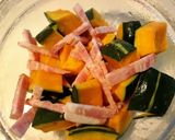 レンチン　かぼちゃチーズ作り方1写真