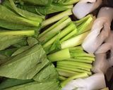 小松菜と素麺の味噌汁作り方2写真