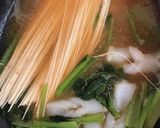 小松菜と素麺の味噌汁作り方4写真