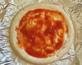 ごま油でしらすと大葉のピザ・冷凍生地で作り方1写真