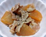 豚バラ大根の味噌煮込み作り方5写真