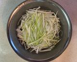下仁田ねぎと水菜のピリ辛サラダ作り方1写真
