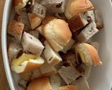 あんことクリチーのパン　プディング作り方1写真