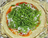 ごま油でしらすと大葉のピザ・冷凍生地で作り方4写真