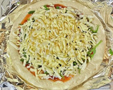 ごま油でしらすと大葉のピザ・冷凍生地で作り方5写真
