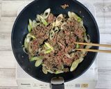 【椎茸粉使用】牛肉とチンゲンサイの炒め物作り方3写真