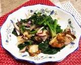 ほうれん草と鶏唐揚げのぽん酢サラダ作り方6写真