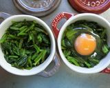 ほうれん草の巣ごもりチーズ焼き♪作り方4写真