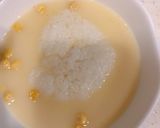 熱湯を注ぐだけ、ベーコンコーンスープご飯作り方2写真