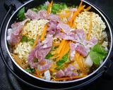 ひとり鍋！餅チーズ☆辛ラーメン鍋作り方3写真