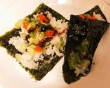 １分で作って食べられる手巻きキンパ作り方2写真