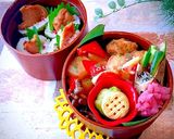 ミニおにぎらず 大根と鶏団子甘辛炒め弁当作り方12写真