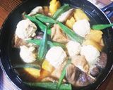 貴女風味で南京、鶏団子の煮物♥ゆりさん風作り方3写真