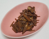茶えのきとゴボウのパパッと和風バター炒め作り方4写真